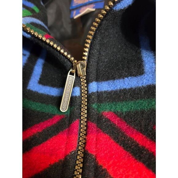 VTG 80s 90s Pendleton Wool Blend Aztec Bomber Jacket RARE COLOR Sz. L - Picture 7 of 12